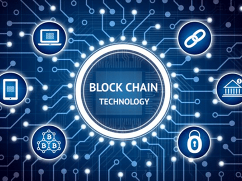 a graphic of block chain technology