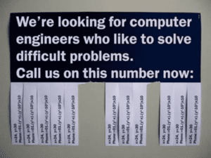 an image of a job advert