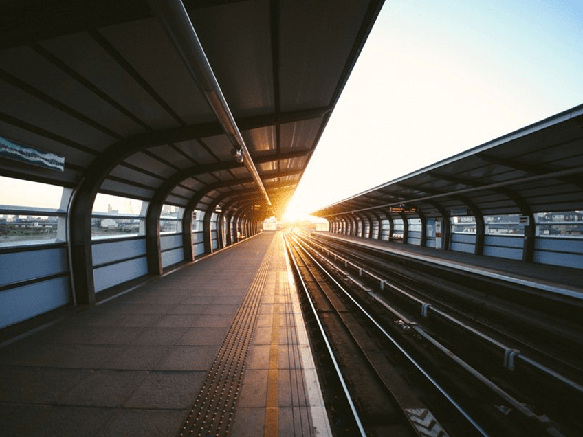 an image of a train station