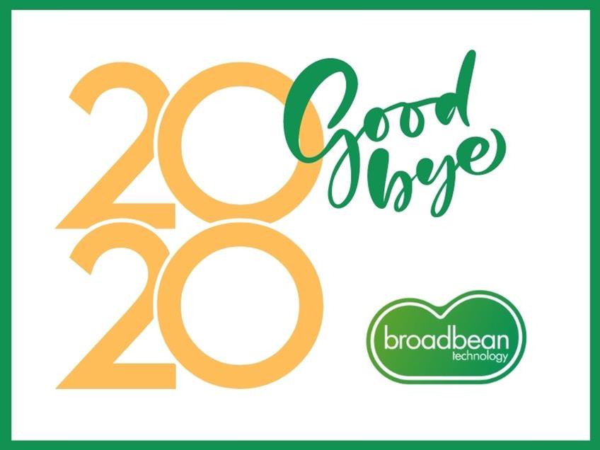 an image of broadbean saying goodbye to 2020
