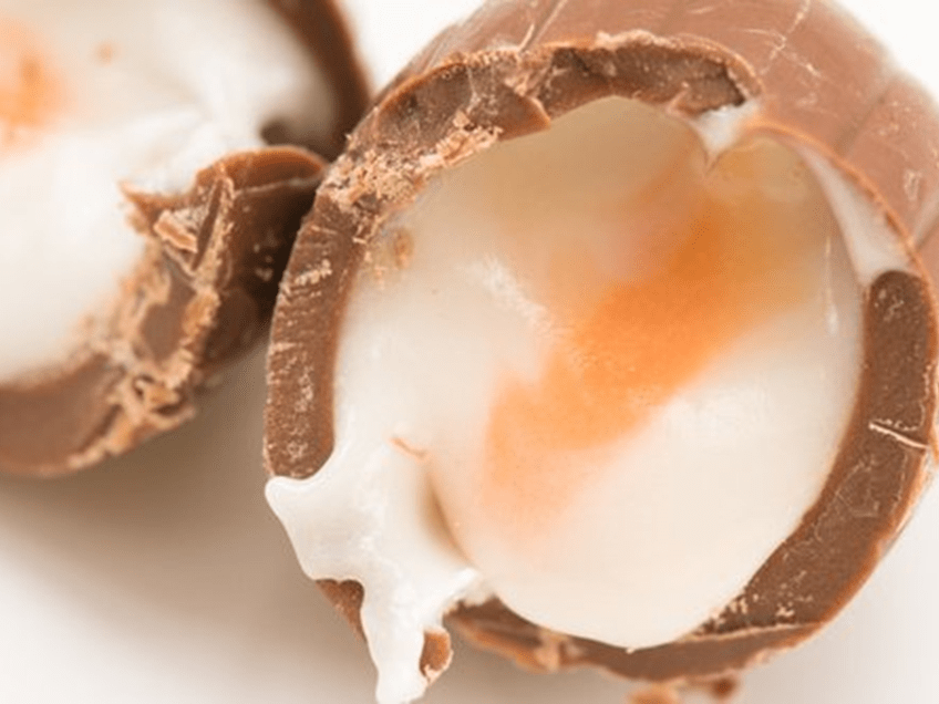 an image of the inside of a creme egg