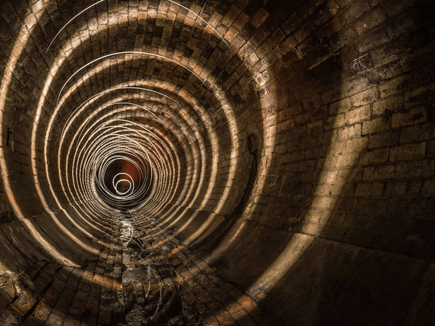 an image of the inside of a tunnel