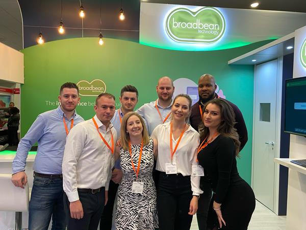 an image of the broadbean team at a work event