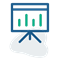 An icon symbolising analytics performance