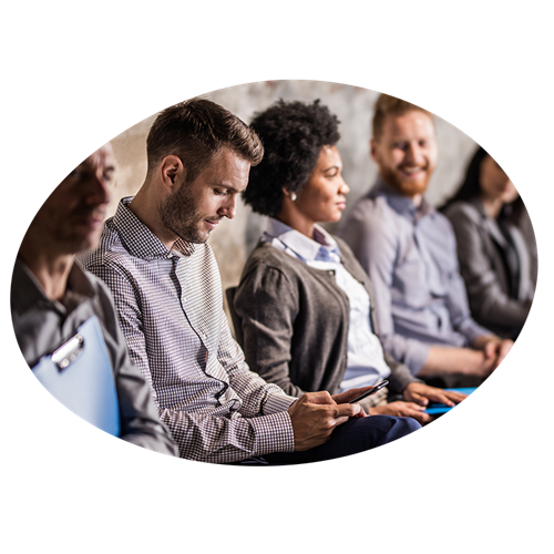 Photograph of customers for Broadbean's resume search engine