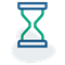 Icon of an hourglass