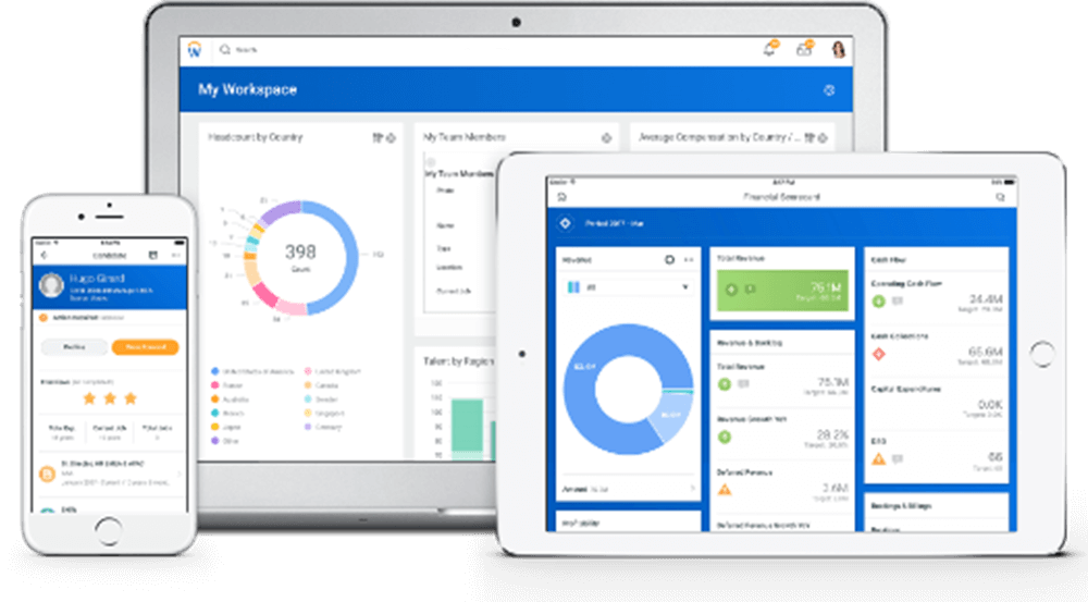 workday images on a tablet